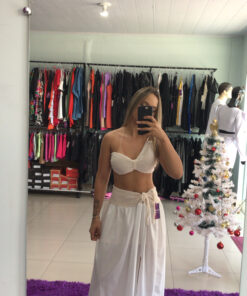 Conjunto fluit com crochê