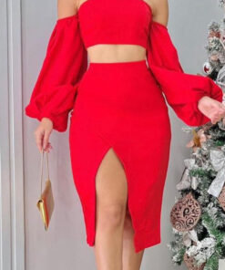 Conjunto saia e top duna mídi (BRANCO)