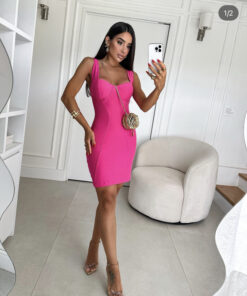 Vestido viscose alça grossa