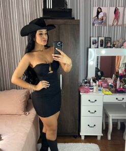 Vestido tubinho canelado premium