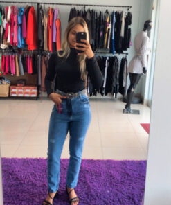 Calça jeans mom