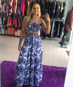 Vestido encanto argola superior