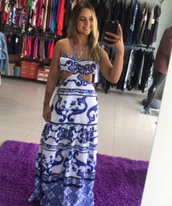 Vestido longo encanto ciganinha