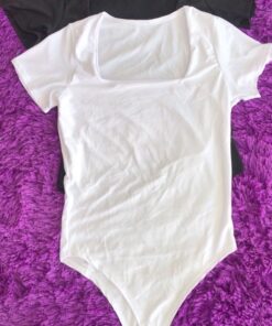 BODY DECOTE QUADRADO COM MANGUINHA