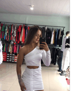 vestido tubinho acetinado branco