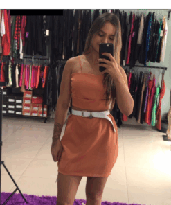 CONUNTO DE SAIA CREPE