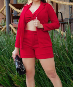 Conjunto linho 3 peças verde M